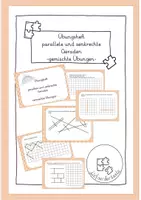 Vorschau - Arbeitsblätter - Übungsheft parallele und senkrechte Geraden - Deckblatt