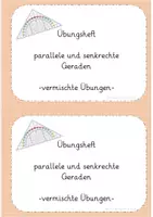 Vorschau - Arbeitsblätter - Übungsheft parallele und senkrechte Geraden - Seite 1