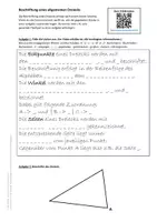 Vorschau - Arbeitsblätter - AB Bezeichnungen im allgemeinen Dreieck - Deckblatt