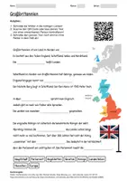 Vorschau - Arbeitsblätter - Arbeitsblatt "Großbritannien" + Onlineübung & MP3 + Mindmap + Infografik - Deckblatt
