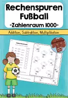 Vorschau - Arbeitsblätter - Rechenspur Fußball ZR 1000 (WM 2026) - Deckblatt