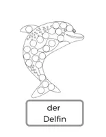 Vorschau - Arbeitsblätter - Dot Marker Meerestiere (auch für Fingerfarben geeignet) - Seite 3