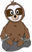 Vorschau - selbst erstellte Cliparts/Grafiken - Faultier Clipart Basis Set - Seite 2