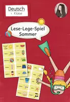 Vorschau - Fördermaterial/Inklusion - Lese-Lege-Spiel Sommer | Freebie Deutsch Klasse 1 - Deckblatt