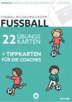 Vorschau - Stationenlernen - Fußball im Sportunterricht Übungskatalog mit 22 Übungen Passen, Dribbeln und Schießen - Deckblatt