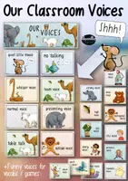 Vorschau - Spiele - Classroom Voices / Noise Level - Tafelkarten - Deckblatt