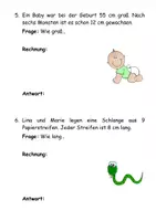 Vorschau - Unterrichtsreihen - Kartei Sachaufgaben Längen und Strecken - Seite 3
