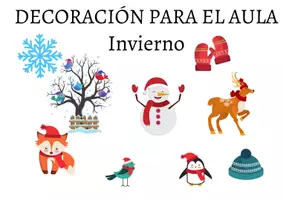 Vista previa - Decoración del aula - DECORACIÓN INVIERNO (IMÁGENES A3) - Portada