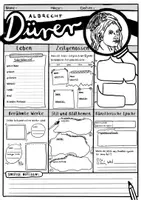 Vorschau - Arbeitsblätter - Albrecht Dürer - Arbeitsblatt zur Recherche - Seite 2