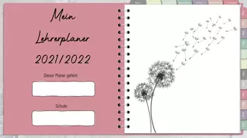 Vorschau - Lehrpläne/Lehrermaterial - Digitaler Lehrerplaner/ Lehrerkalender 2021/2022 ROSA - Seite 2