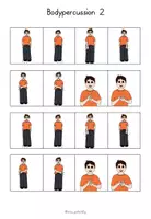 Vista previa - Tarjetas / Manipulativos - Percusion corporal/Bodypercussion Pattern 3 - página 2