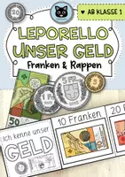 Vorschau - Arbeitsblätter - Leporello | Unser Geld | Franken & Rappen | ab Klasse 1 - Deckblatt