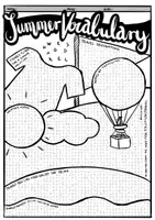 Vorschau - Arbeitsblätter - Summer Vocabulary - Wordsearch - Seite 1