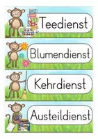 Vorschau - Fördermaterial/Inklusion - Klassendienste Affenklasse - Seite 2