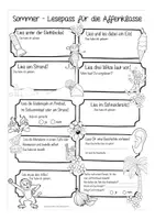 Vorschau - Fördermaterial/Inklusion - Sommerferien Lesepass Affenklasse - Seite 2
