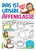 Vorschau - Arbeitsblätter - Unsere Klasse Affenklasse Vorstellung - Deckblatt