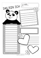 Vorschau - Arbeitsblätter - Das bin ich - Pandaklasse Arbeitsblätter - Seite 3