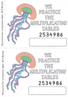 Vista previa - Hojas de trabajo - Cuaderno de trabajo Tablas de multiplicar de 2 5 3 4 9 8 6 - Portada
