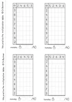 Vista previa - Hojas de trabajo - Cuaderno de trabajo Tablas de multiplicar de 2 5 3 4 6 - página 2