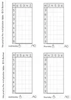 Vista previa - Hojas de trabajo - Cuaderno de trabajo Tablas de multiplicar de 2 5 3 4 6 - página 3