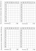Vista previa - Hojas de trabajo - Cuaderno de trabajo Tablas de multiplicar de 2 5 3 4 9 8 - página 3