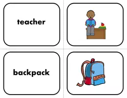Vorschau - Bildkarten - School Supplies: 26 English Flashcards: Englische Bildkarten - Deckblatt