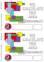 Vista previa - Hojas de trabajo - Cuaderno de trabajo Calcular el área de un rectángulo - Portada