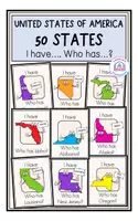 Vorschau - Spiele - USA - 50 States - I have... Who has? - Deckblatt