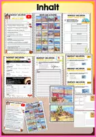 Vorschau - Unterrichtsreihen - California Fantasy Vacation - Worksheets | Listening, Note taking, Writing, Speaking | Holiday Activity - Seite 1