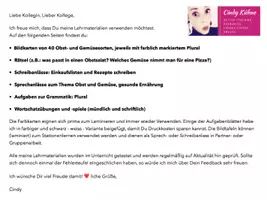 Vorschau - Arbeitsblätter - Obst + Gemüse Materialpaket - Seite 2