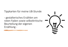 Vorschau - Aufgabenkarten - Tippkarten UB Lehrermarktplatz - Deckblatt