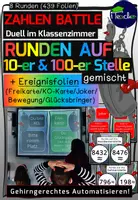 Vorschau - Stundenentwürfe - Zahlen Battle - Runden auf 10er und 100er - Deckblatt