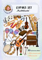 Vorschau - selbst erstellte Cliparts/Grafiken - Clipart-Set "Musikstunde" - Deckblatt