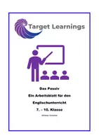 Vorschau - Arbeitsblätter - Materialpaket | Englisch Passiv | Arbeitsblätter - Deckblatt