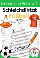 Vorschau - Arbeitsblätter - Schleichdiktat Fußball / EM - Richtig abschreiben im Anfangsunterricht - Deckblatt