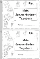 Vorschau - Arbeitsblätter - Mein Sommerferientagebuch Klasse 1/2 - Seite 1