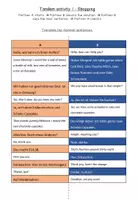 Vorschau - Arbeitsblätter - Tandem Activities - Sprechen, Grammatik, Wortschatz - Seite 1