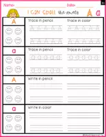 Vista previa - Unidades / Secuencias / Situaciones de Aprendizaje - I Can Spell Vowels SET 1 REPETITION GIRL 1 - página 3