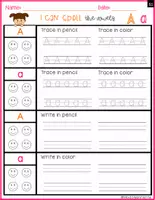 Vista previa - Unidades / Secuencias / Situaciones de Aprendizaje - I Can Spell Vowels SET 1 REPETITION GIRL 2 - página 3