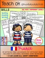 Vista previa - Unidades / Secuencias / Situaciones de Aprendizaje - I CAN LEARN ALL ABOUT Countries FRANCE - Portada