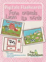 Vorschau - Spiele - Digitale Flashcards - farm animals - Deckblatt