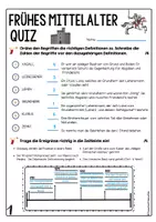 Vorschau - Arbeitsblätter - Frühes Mittelalter Test - Quiz - Arbeitsblätter - Lehenswesen & Grundherrschaft, Byzanz, Karl der Große, Islam, uvm. - Seite 3