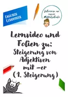 Vorschau - Präsentationen/Tafelbilder - Lernvideo und Folien zu Adjektive erste Steigerung - Englisch - Deckblatt