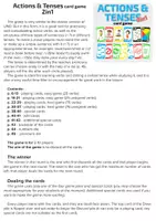 Vista previa - Unidades / Secuencias / Situaciones de Aprendizaje - Actions and Tenses card game (MaiMai) - página 1