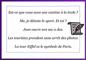 Aperçu - Cartes d'exercices - Francais: Recherche d'erreurs - Page de couverture