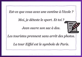 Aperçu - Cartes d'exercices - Francais: Recherche d'erreurs - Page 1