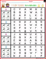 Vista previa - Hojas de trabajo - I Can Spell The Alphabet SET 2 FIND Back To School Kids color - página 3