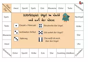 Vorschau - Spiele - Materialpaket - Würfelspiel - SU - Tiere in Deutschland - Seite 1