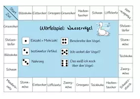 Vorschau - Spiele - Würfelspiel - Sachunterricht - Wasservögel - Seite 1