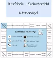 Vorschau - Spiele - Würfelspiel - Sachunterricht - Wasservögel - Deckblatt